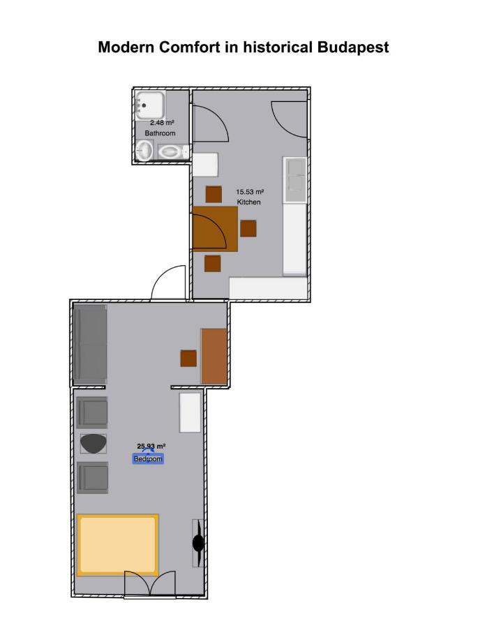 Modern Comfort In Historical Budapeszt Zewnętrze zdjęcie